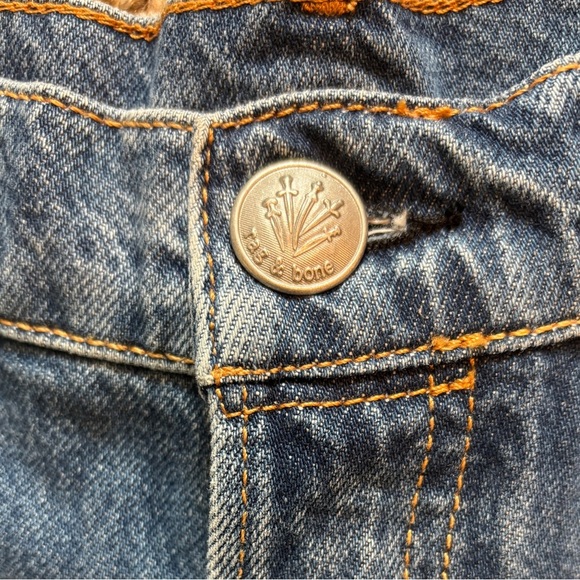 Rag & Bones Maya High Waist Raw Hem Cutoff Denim Hot Shorts Woman’s Sz 31 - Picture 5 of 14